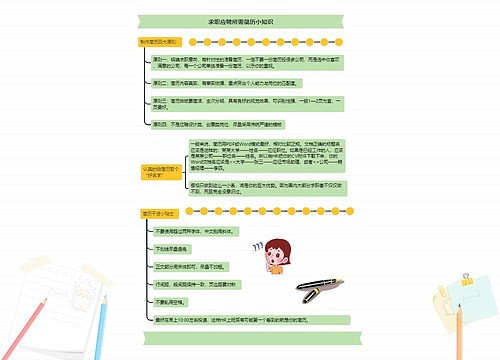 求职应聘所需简历小知识思维导图