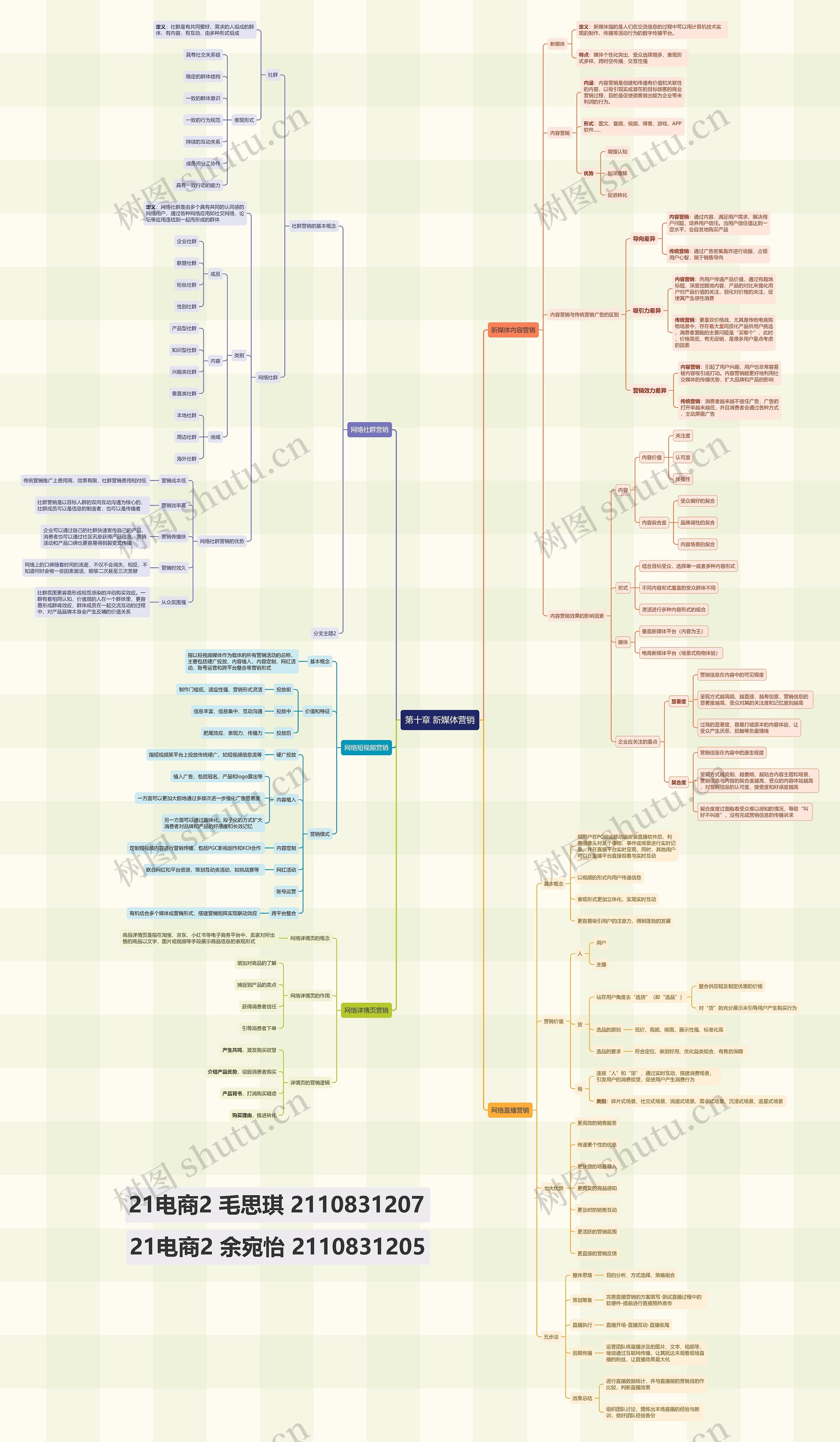 第十章 新媒体营销思维导图