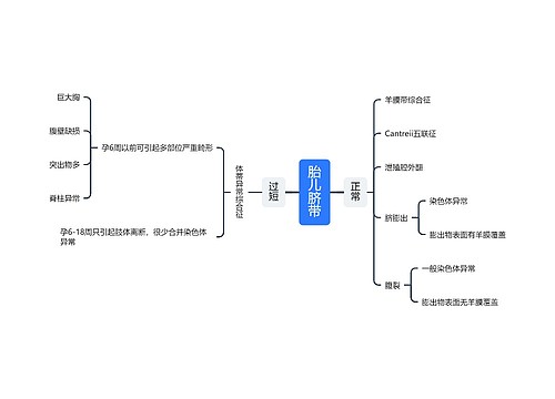 胎儿脐带思维导图