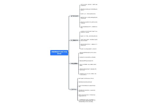 西餐酒馆前厅主管工作标准内容思维导图