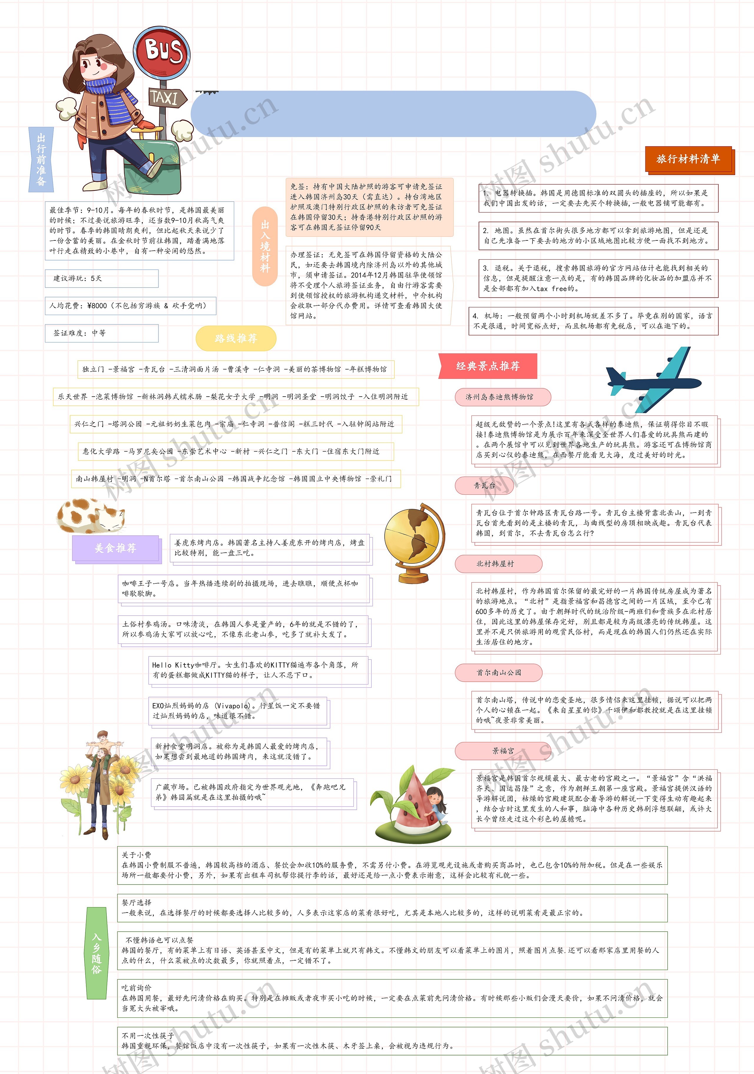 出国旅游之韩国旅游攻略