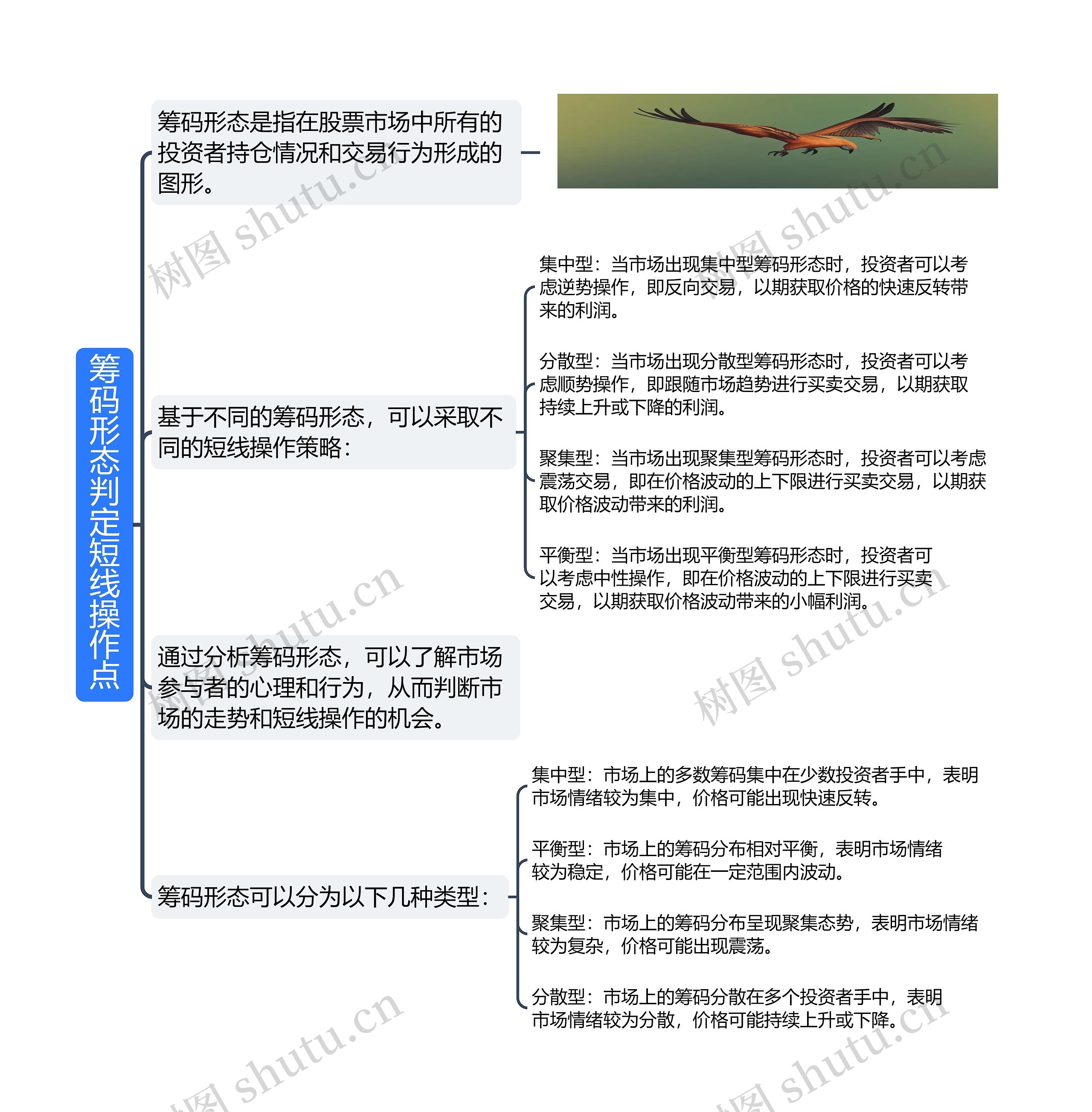 筹码形态判定短线操作点思维导图