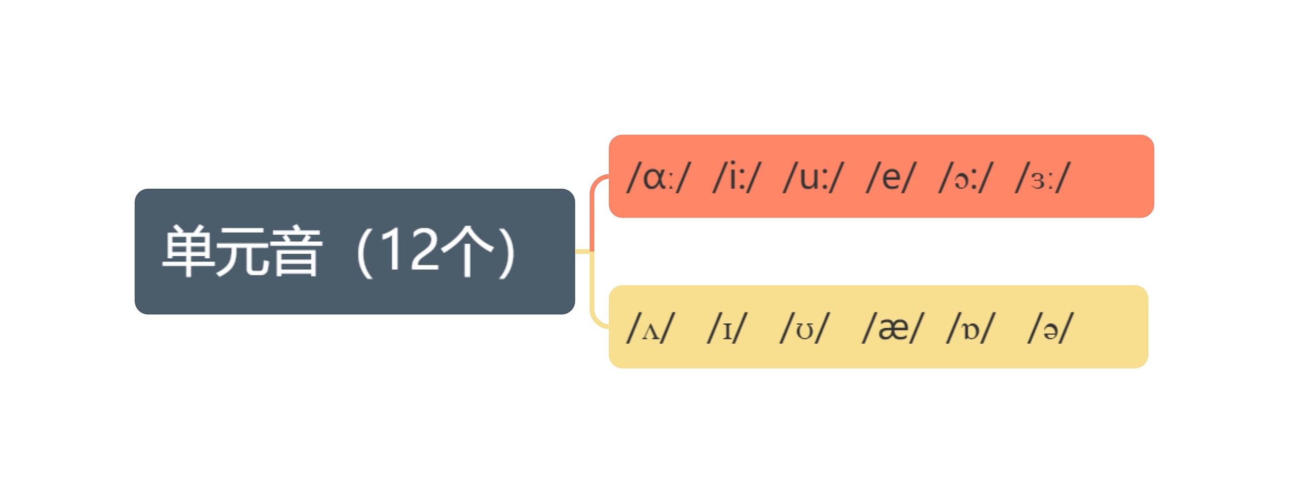 英语单元音（12个）
