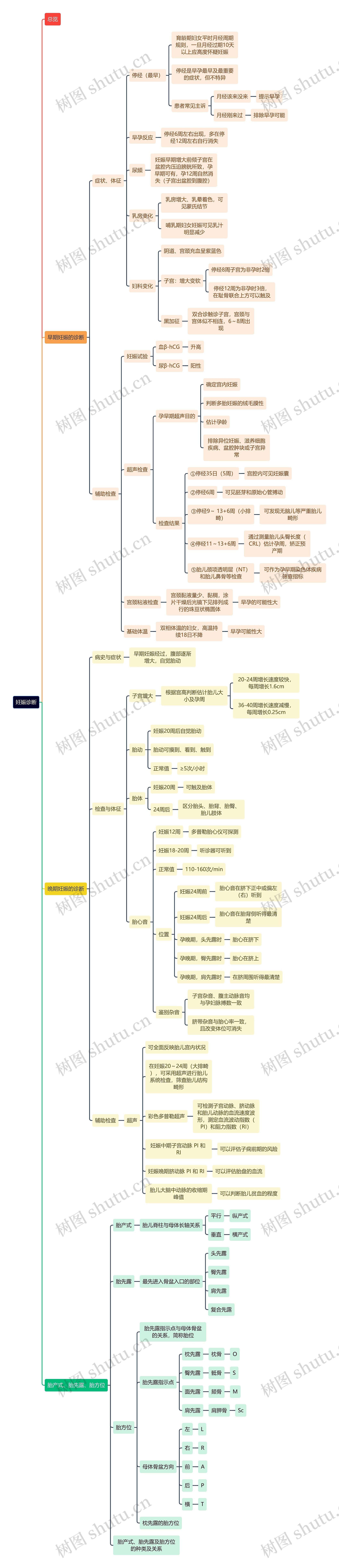 妊娠诊断思维导图