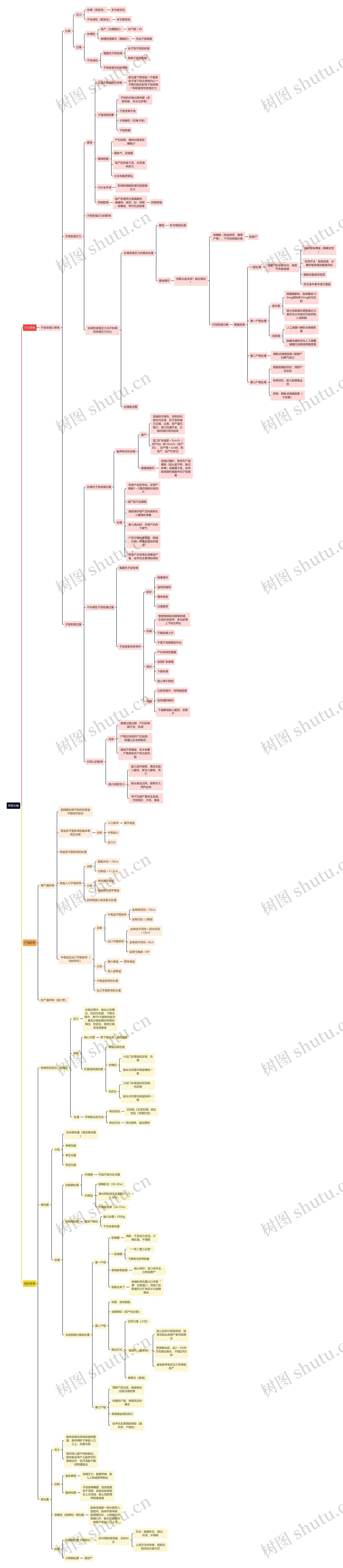 异常分娩思维导图