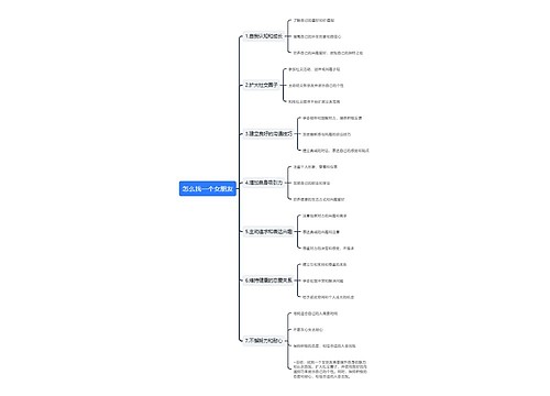 怎么找一个女朋友思维导图