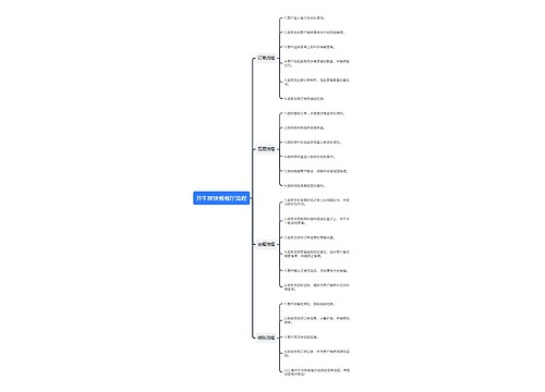 开牛排快餐餐厅流程思维导图