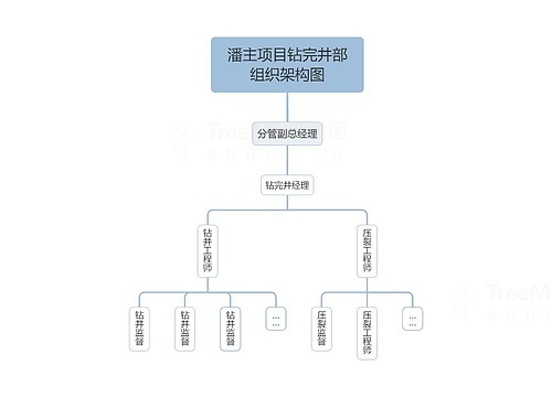 潘主项目钻完井部组织架构图