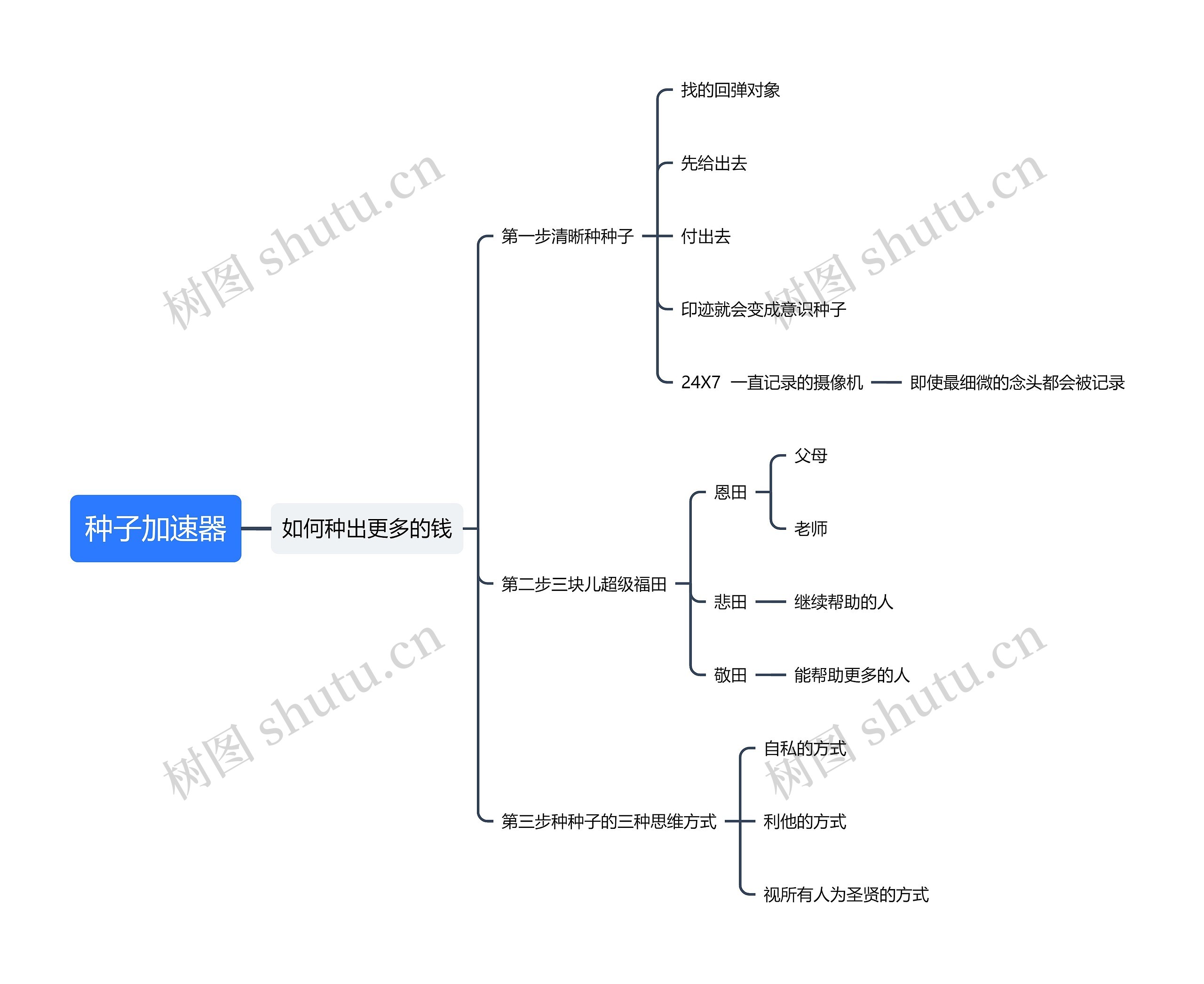 种子加速器思维导图