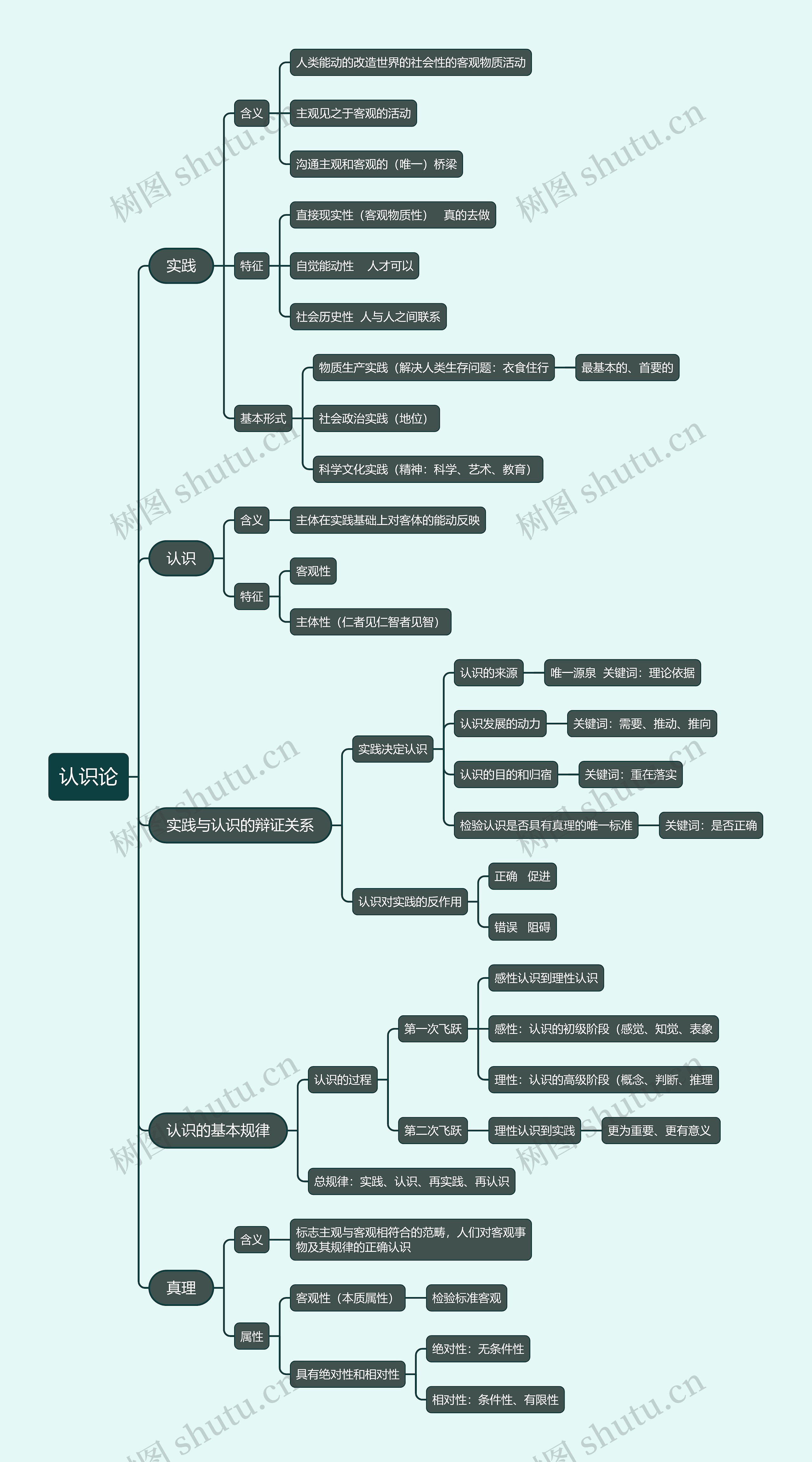 认识论思维导图_编号w3074189-TreeMind树图