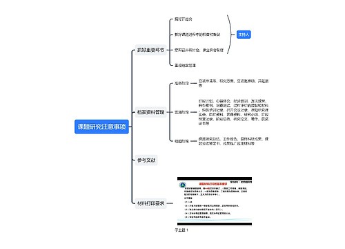 课题研究注意事项