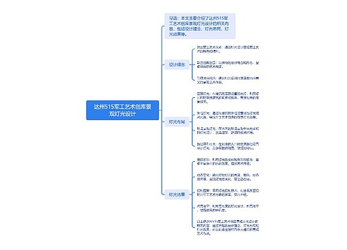 达州515军工艺术创库景观灯光设计