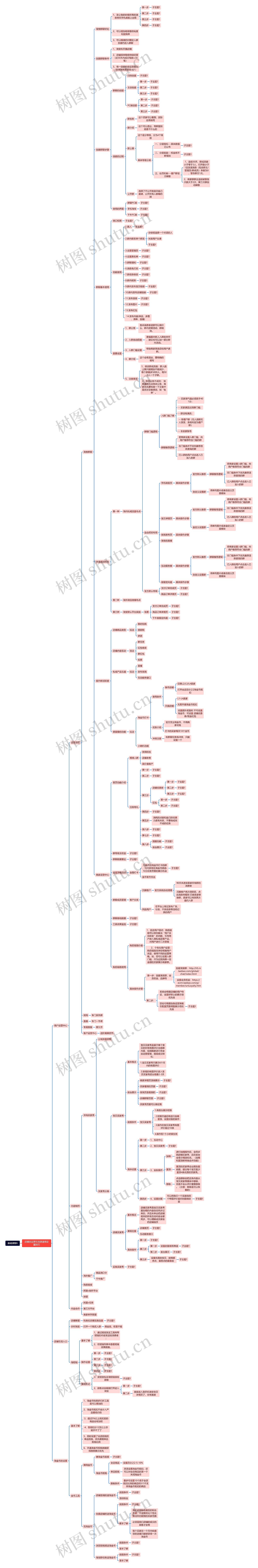 电子商务店铺引流技巧脑图思维导图