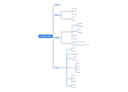 NM品牌公司架构脑图