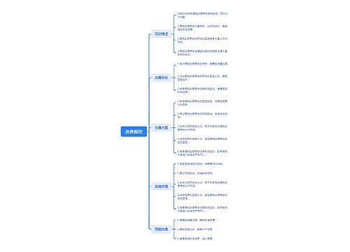 项目改善报告思维脑图