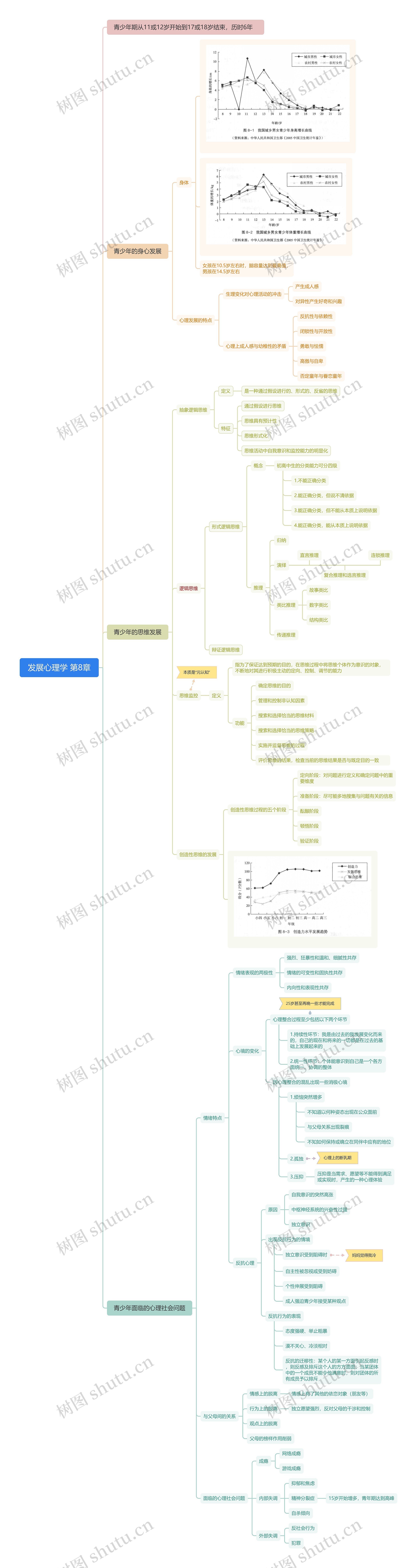 林崇德《发展心理学》第8章思维导图