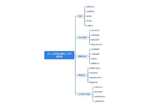 非人力资源经理的人力资源管理