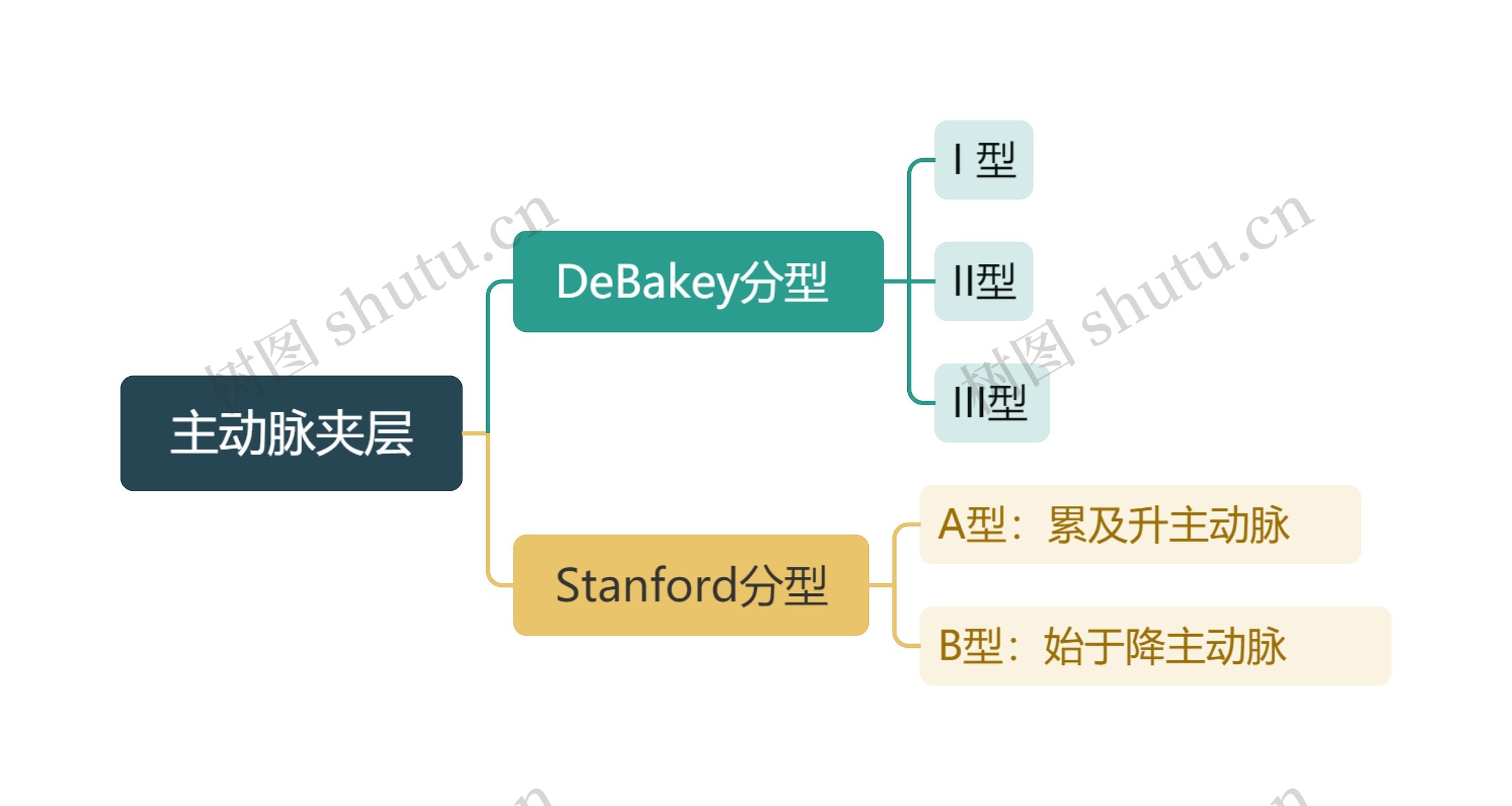 ﻿主动脉夹层思维导图