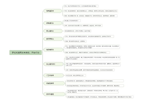 罗拉知道男友有难后，开始行动思维导图