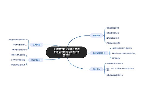 阳江市江城区老年人参与非遗活动的实地调查报告流程图_副本思维导图