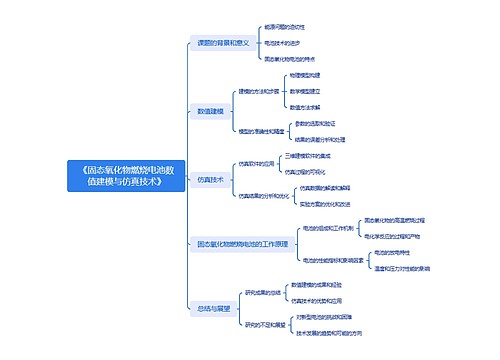 《固态氧化物燃烧电池数值建模与仿真技术》