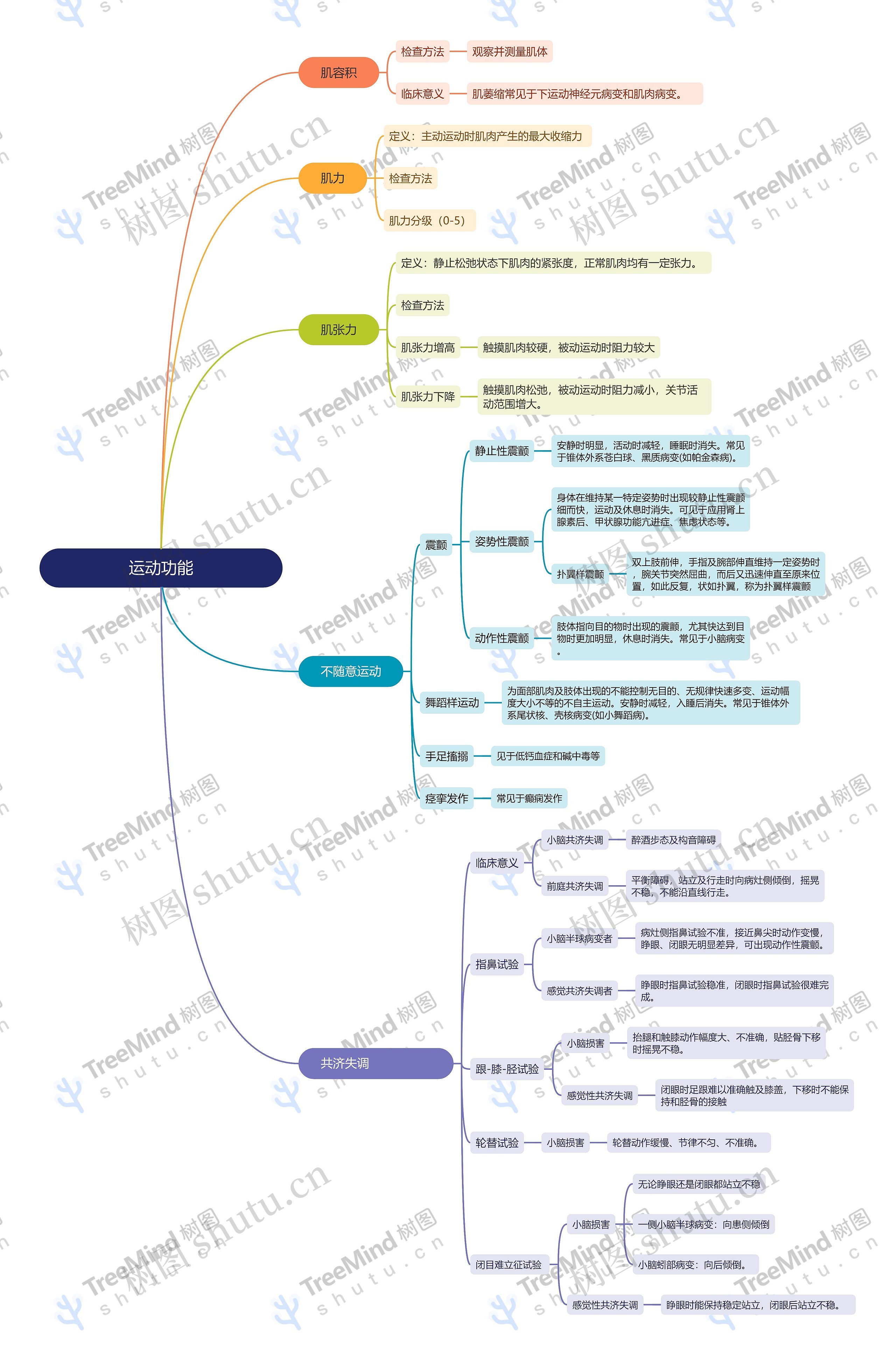 ﻿运动功能思维导图