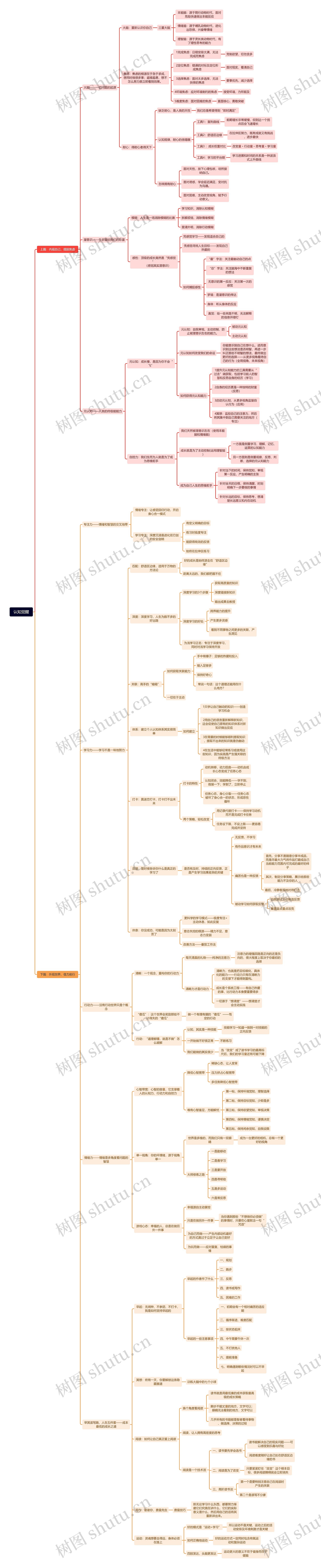认知觉醒思维导图