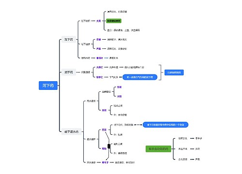 泻下药思维脑图思维导图