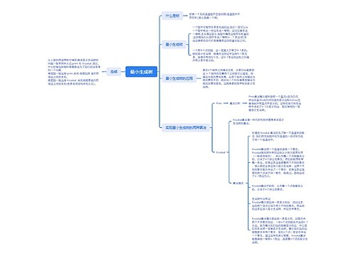 最小生成树思维脑图思维导图