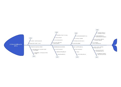 东方美谷的发展轨迹和关键节点思维导图