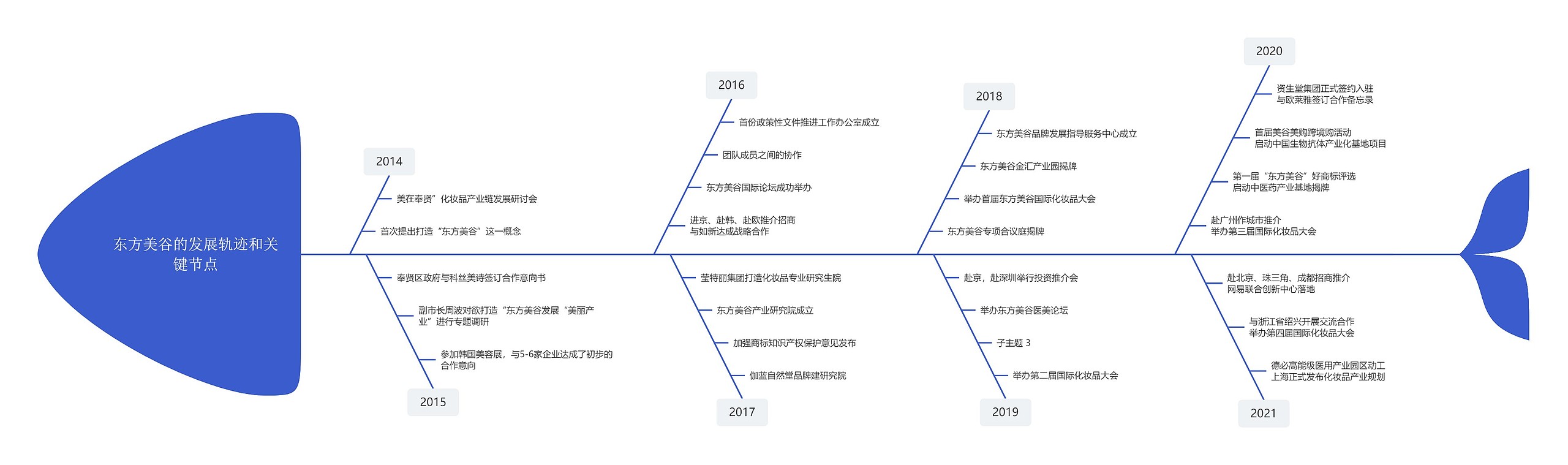 东方美谷的发展轨迹和关键节点