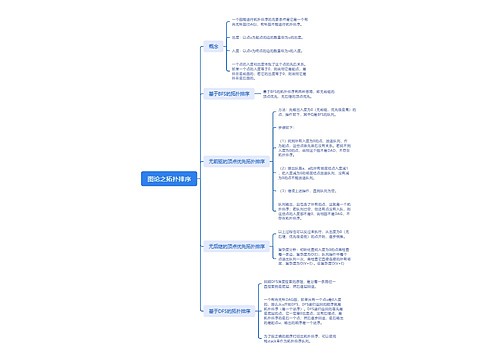 图论之拓扑排序思维导图