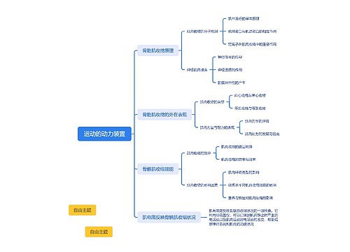 运动的动力装置思维导图