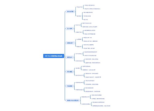 MCN公司管理标准流程