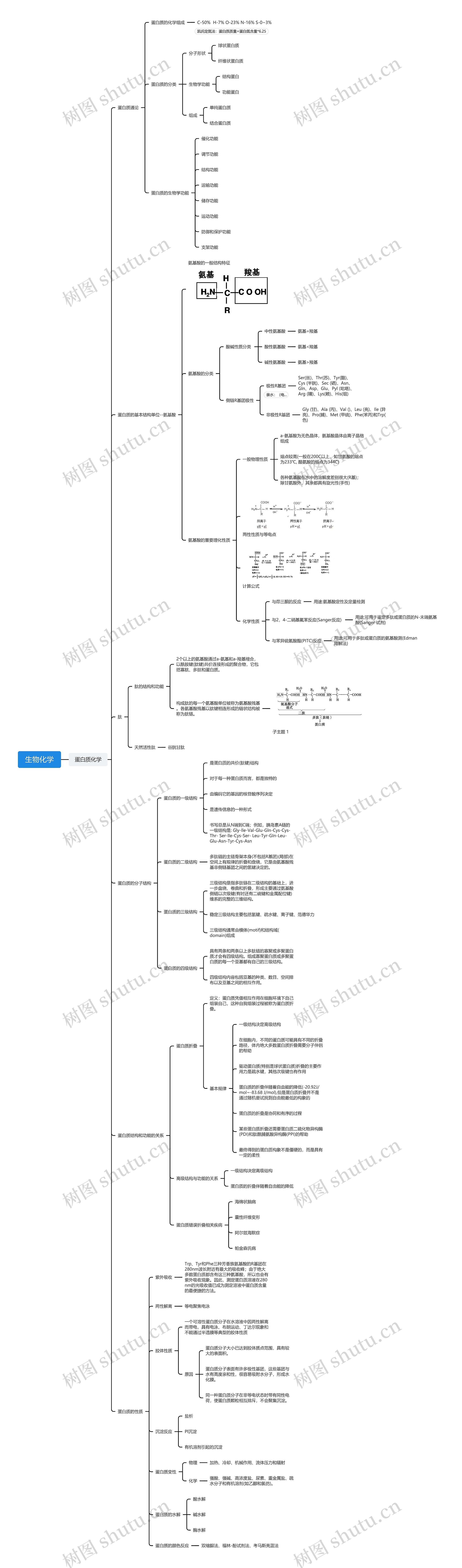 生物化学思维导图高清图 生物化学思维导图