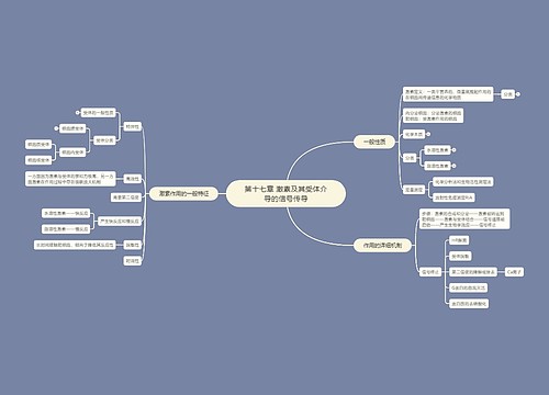 第十七章 激素及其受体介导的信号传导思维导图