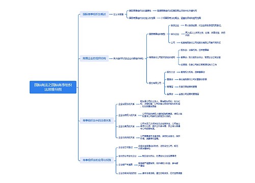 国际商法之国际商事组织法思维导图思维导图