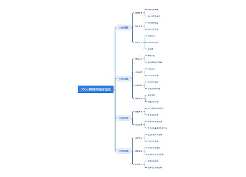 300m障碍训练流程图思维导图