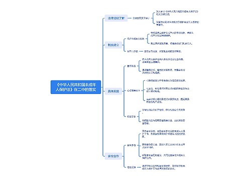 《中华人民共和国未成年人保护法》在二中的落实思维导图