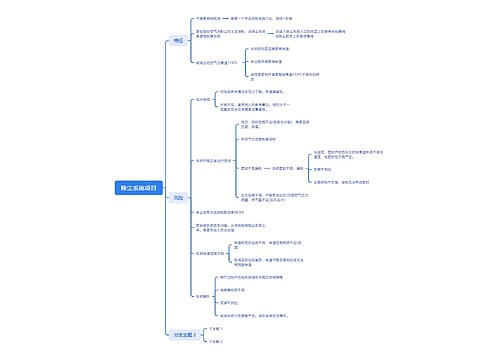 除尘系统项目思维导图
