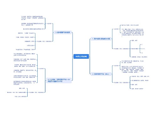 华西公用战略思维导图