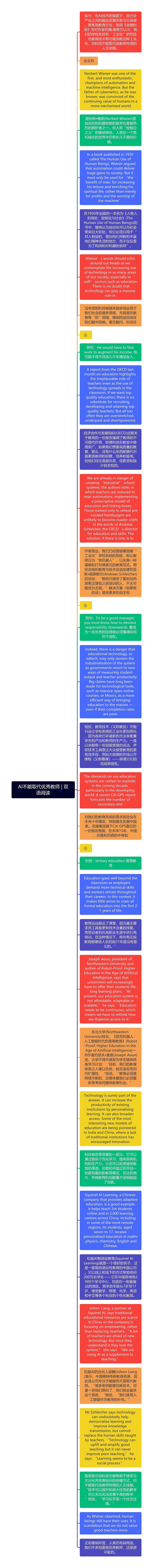 AI不能取代优秀教师 | 双语阅读