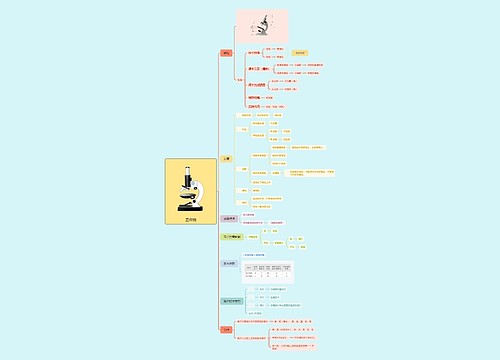 显微镜思维脑图思维导图