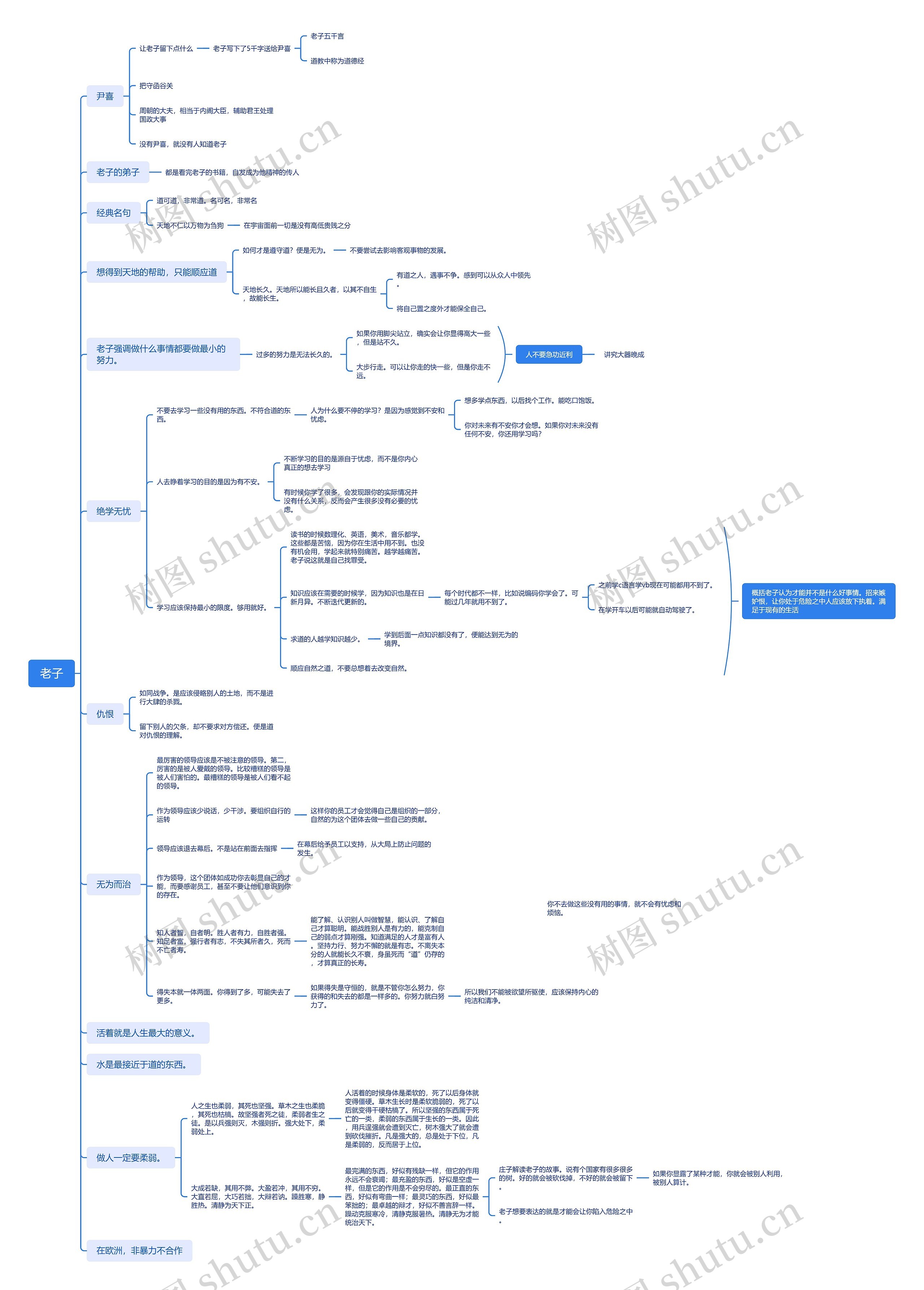 老子介绍思维导图_编号v5914731-TreeMind树图