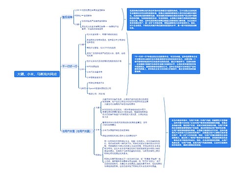 大疆、小米、马斯克共同点思维导图