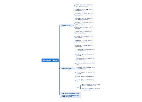 癌症患者的饮食管理思维导图