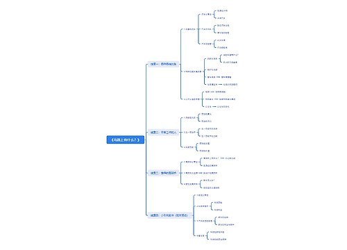 《马路上有什么？》思维导图