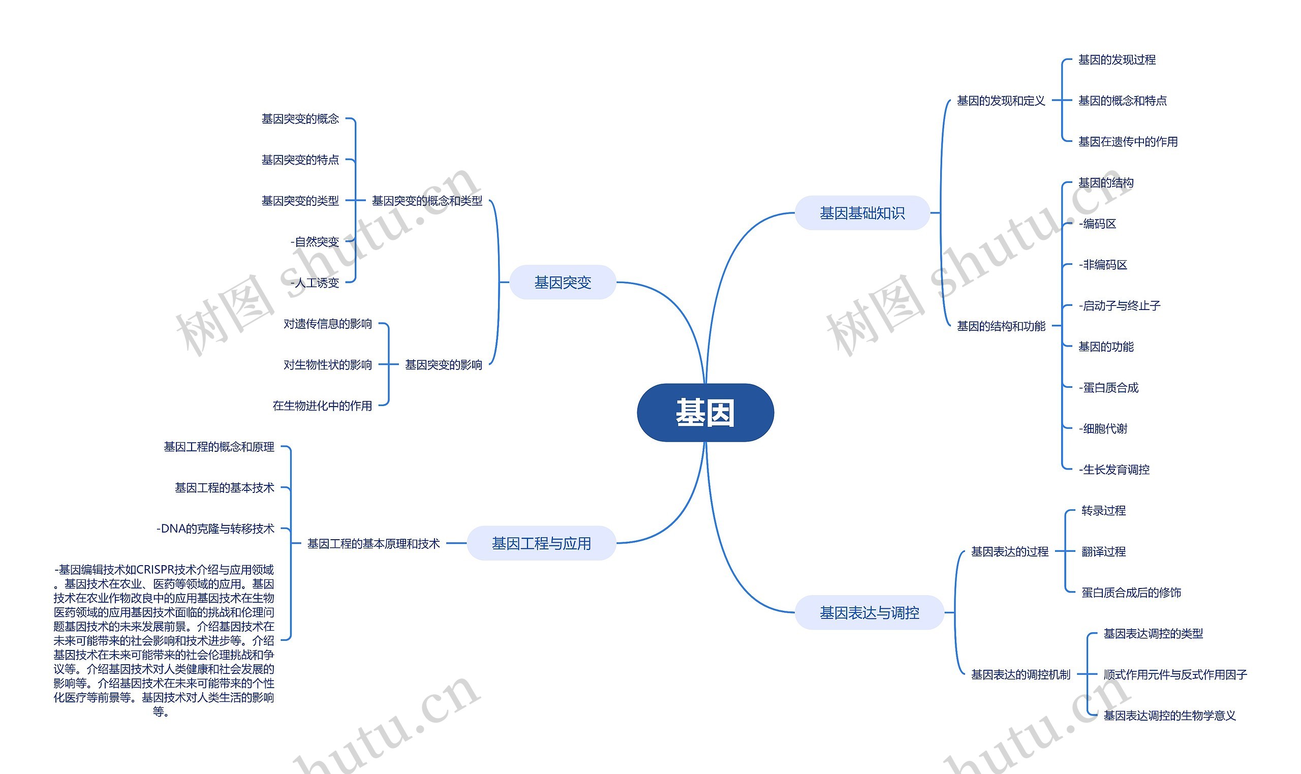 基因思维导图
