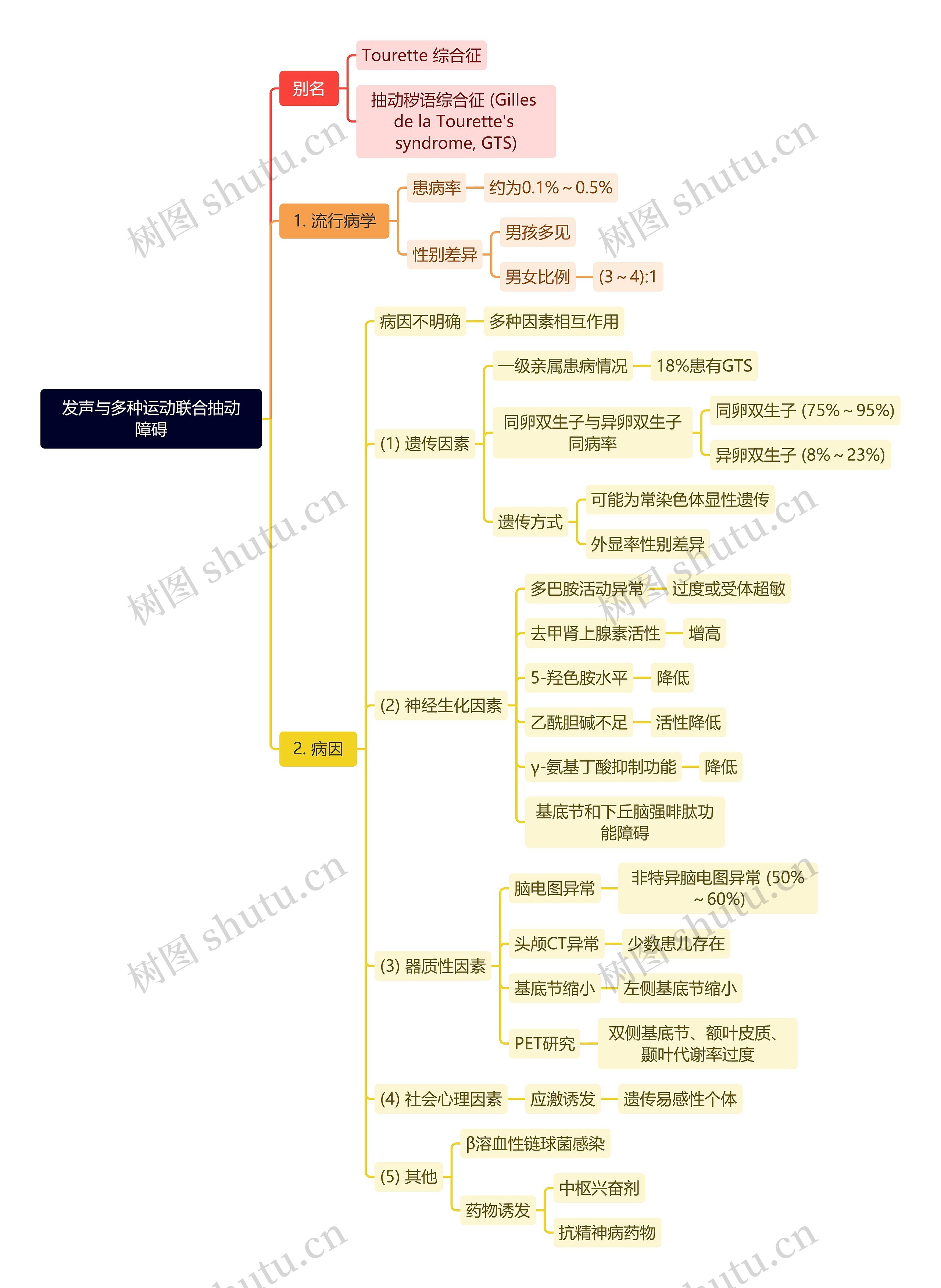 发声与多种运动联合抽动障碍