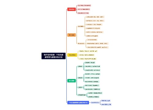 维护身体健康：个性化健康管理与康复训练计划思维导图
